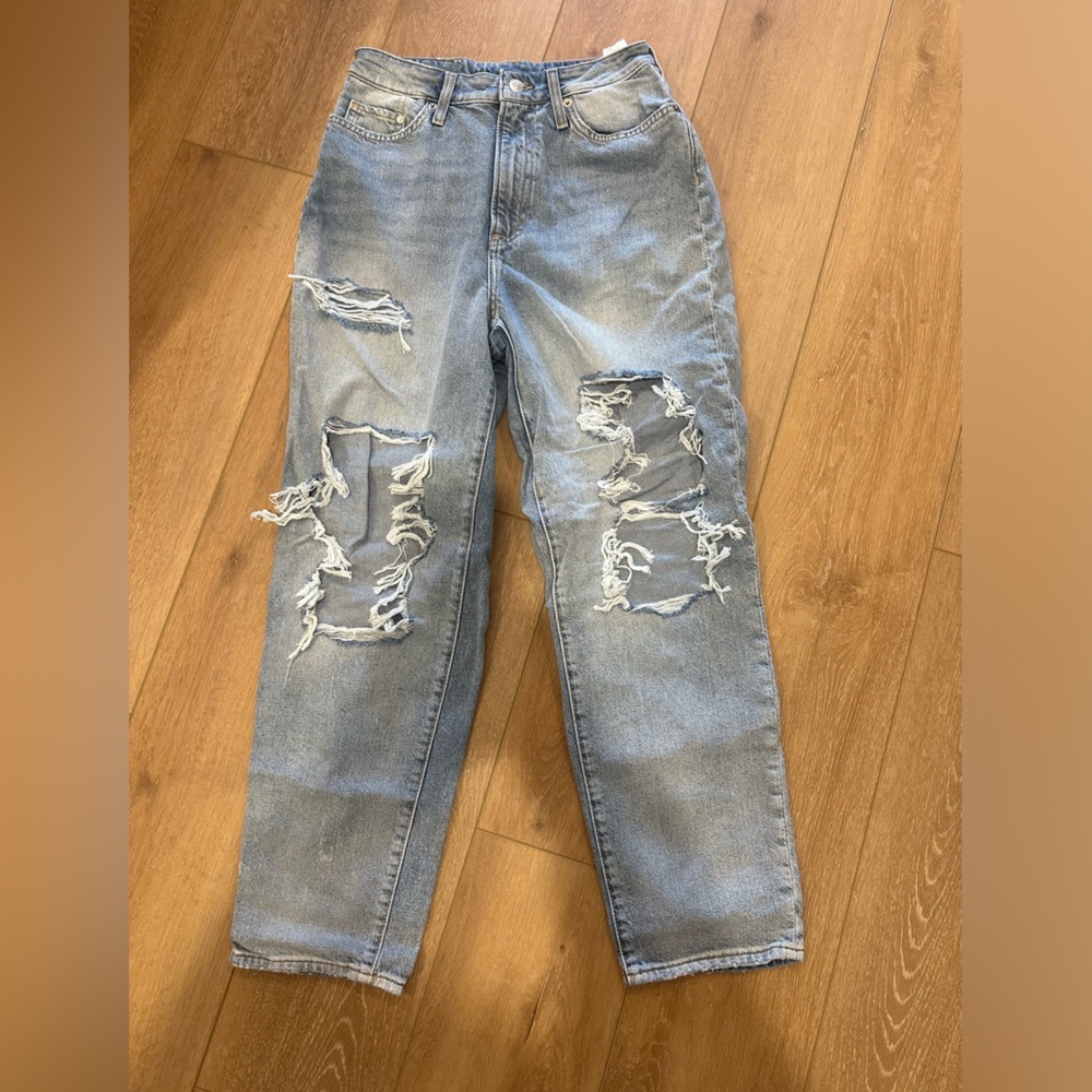 H&M curvy fit mom jeans